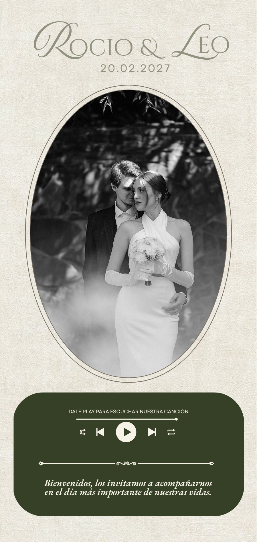 Invitación de boda Boho